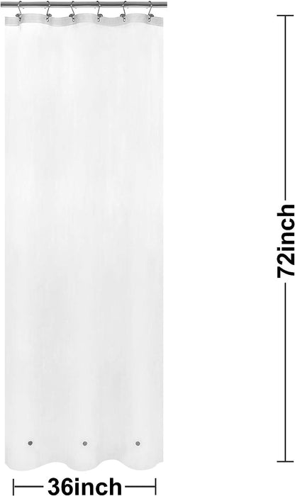 Barossa Design Wrap Around Waterproof PEVA Shower Liner for Bathroom