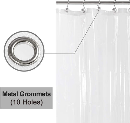 Barossa Design Wrap Around Waterproof PEVA Shower Liner for Bathroom
