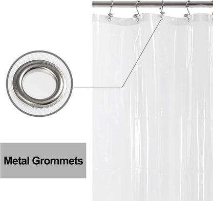 Barossa Design Wrap Around Waterproof PEVA Shower Liner for Bathroom