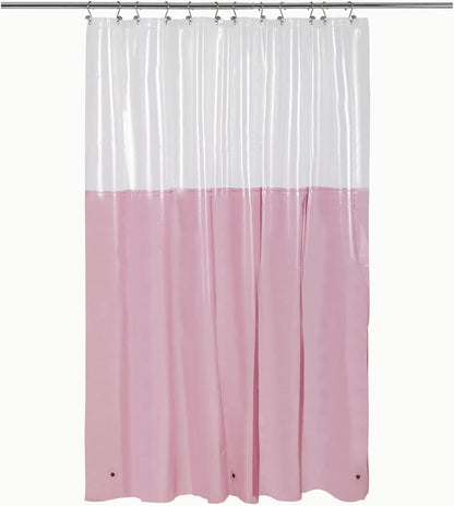 Barossa Design Wrap Around Waterproof PEVA Shower Liner for Bathroom