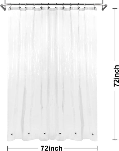 Barossa Design Wrap Around Waterproof PEVA Shower Liner for Bathroom