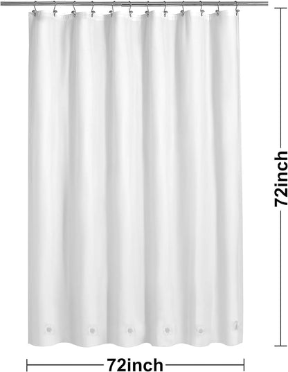 Barossa Design Wrap Around Waterproof PEVA Shower Liner for Bathroom