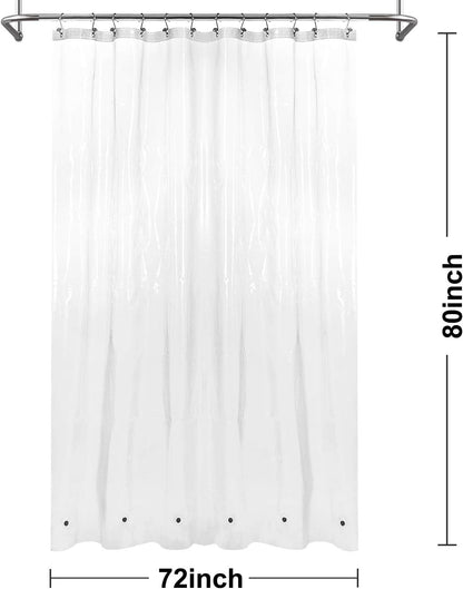 Barossa Design Wrap Around Waterproof PEVA Shower Liner for Bathroom