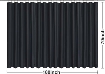 Barossa Design Wrap Around Waterproof PEVA Shower Liner for Bathroom