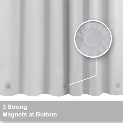 Barossa Design Wrap Around Waterproof PEVA Shower Liner for Bathroom