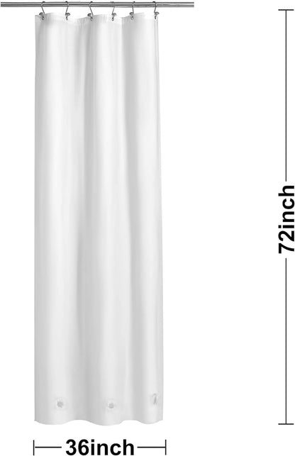 Barossa Design Wrap Around Waterproof PEVA Shower Liner for Bathroom