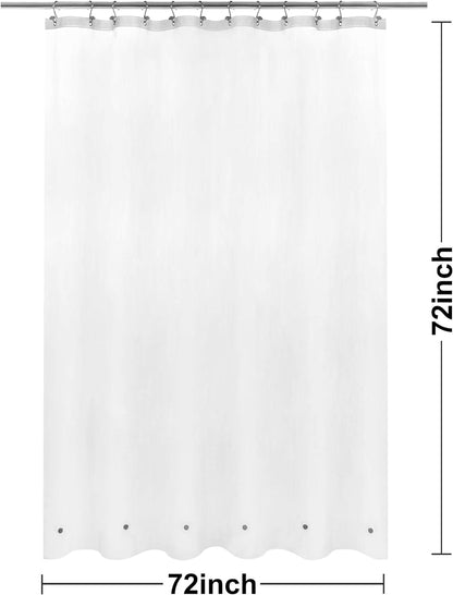 Barossa Design Wrap Around Waterproof PEVA Shower Liner for Bathroom