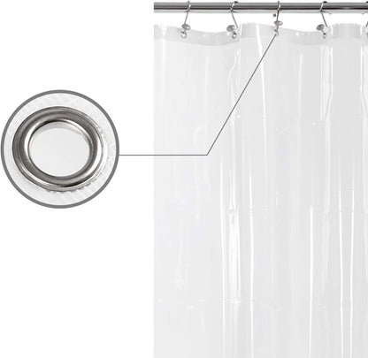 Barossa Design Wrap Around Waterproof PEVA Shower Liner for Bathroom