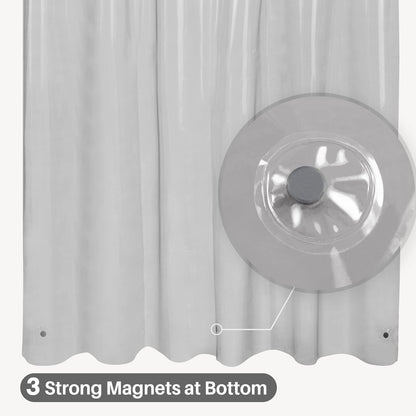 Barossa Design Wrap Around Waterproof PEVA Shower Liner for Bathroom