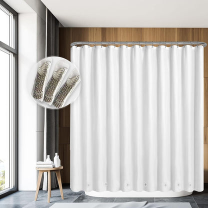 Barossa Design Wrap Around Waterproof PEVA Shower Liner for Bathroom
