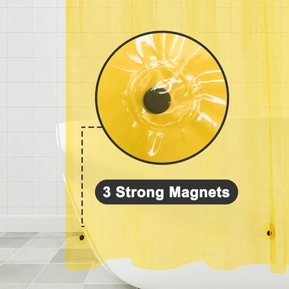 Barossa Design Wrap Around Waterproof PEVA Shower Liner for Bathroom