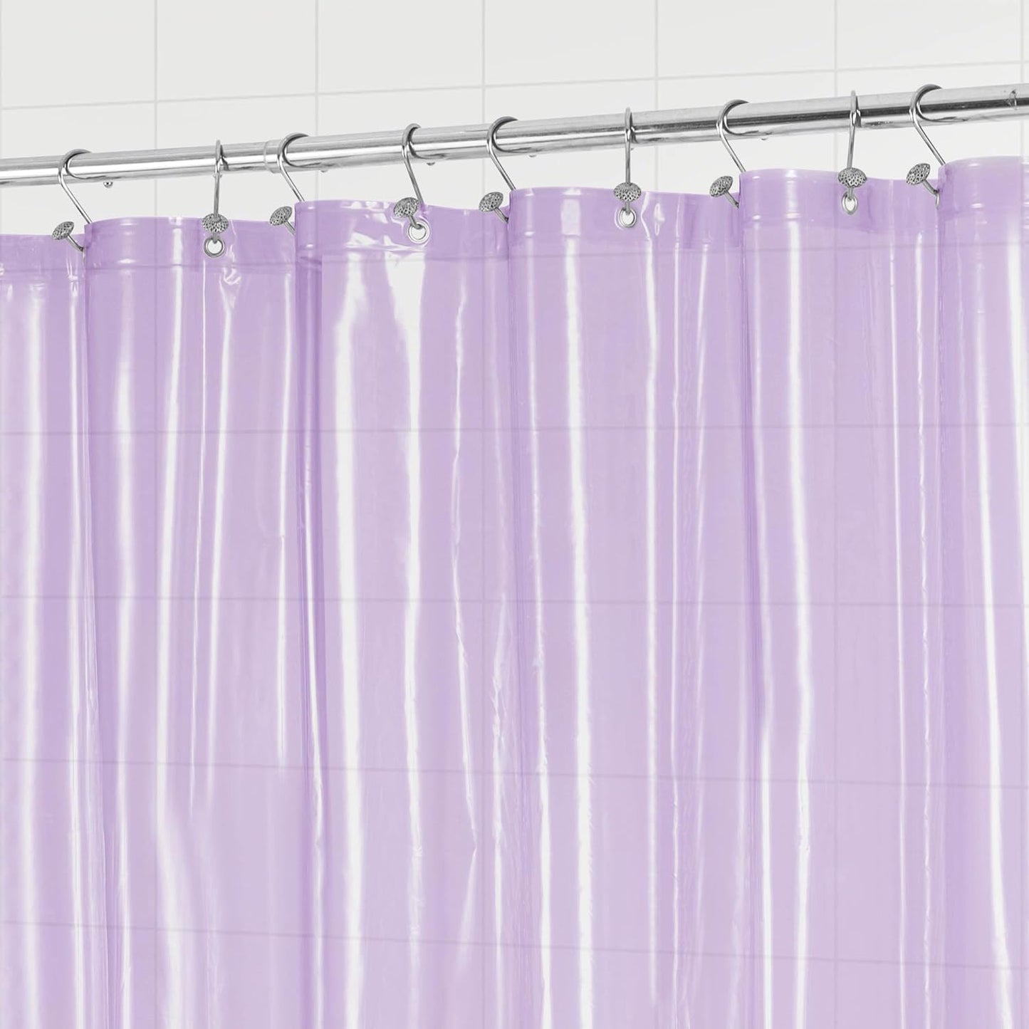 Barossa Design Wrap Around Waterproof PEVA Shower Liner for Bathroom