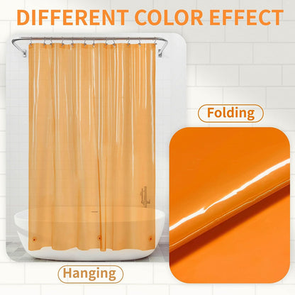 Barossa Design Wrap Around Waterproof PEVA Shower Liner for Bathroom