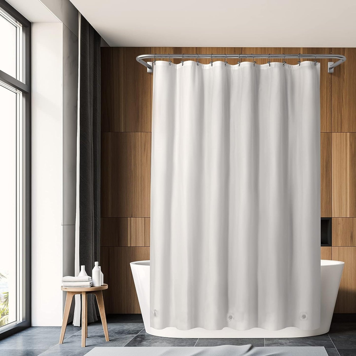 Barossa Design Wrap Around Waterproof PEVA Shower Liner for Bathroom