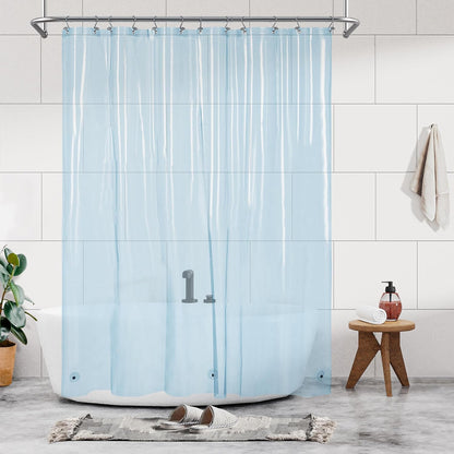 Barossa Design Wrap Around Waterproof PEVA Shower Liner for Bathroom