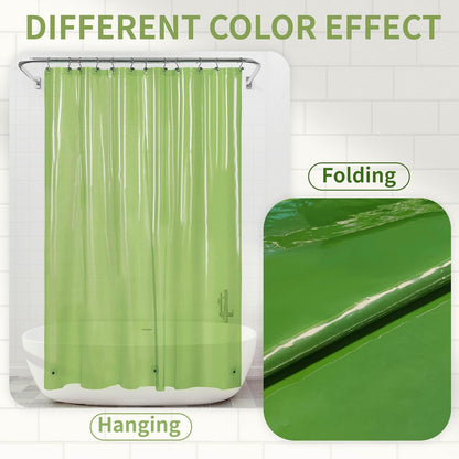 Barossa Design Wrap Around Waterproof PEVA Shower Liner for Bathroom