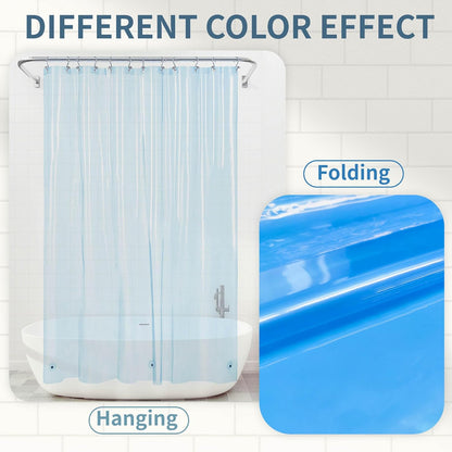 Barossa Design Wrap Around Waterproof PEVA Shower Liner for Bathroom