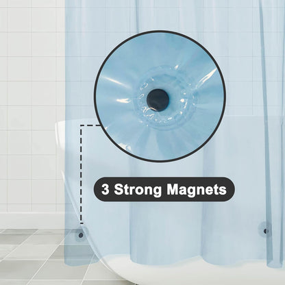 Barossa Design Wrap Around Waterproof PEVA Shower Liner for Bathroom