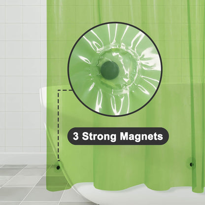 Barossa Design Wrap Around Waterproof PEVA Shower Liner for Bathroom