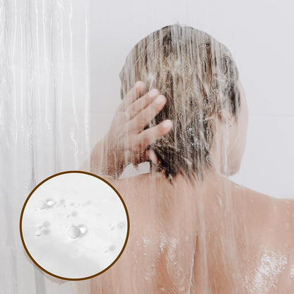 Barossa Design Wrap Around Waterproof PEVA Shower Liner for Bathroom