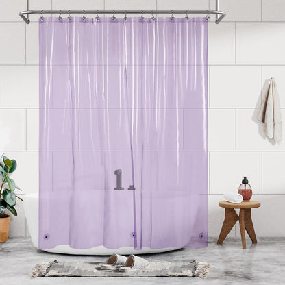 Barossa Design Wrap Around Waterproof PEVA Shower Liner for Bathroom