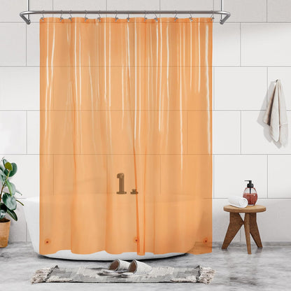 Barossa Design Wrap Around Waterproof PEVA Shower Liner for Bathroom