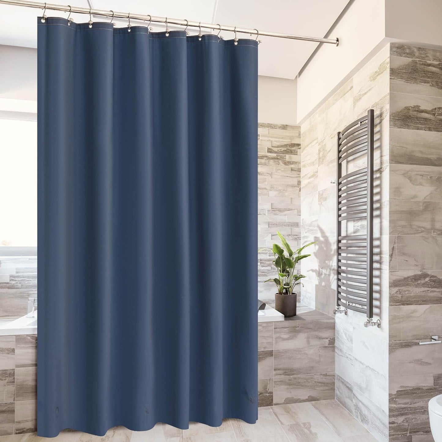 Barossa Design Wrap Around Waterproof PEVA Shower Liner for Bathroom