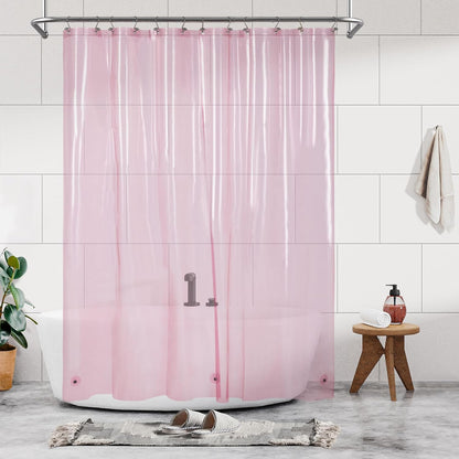Barossa Design Wrap Around Waterproof PEVA Shower Liner for Bathroom