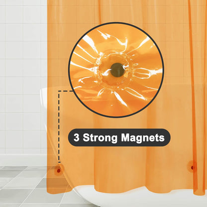 Barossa Design Wrap Around Waterproof PEVA Shower Liner for Bathroom