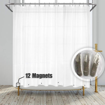 Barossa Design Wrap Around Waterproof PEVA Shower Liner for Bathroom