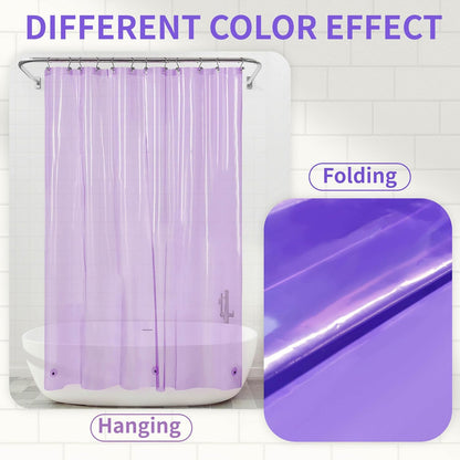 Barossa Design Wrap Around Waterproof PEVA Shower Liner for Bathroom