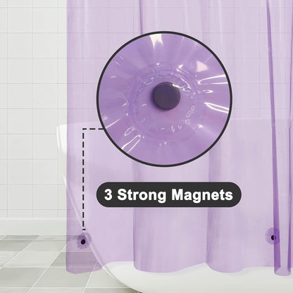 Barossa Design Wrap Around Waterproof PEVA Shower Liner for Bathroom