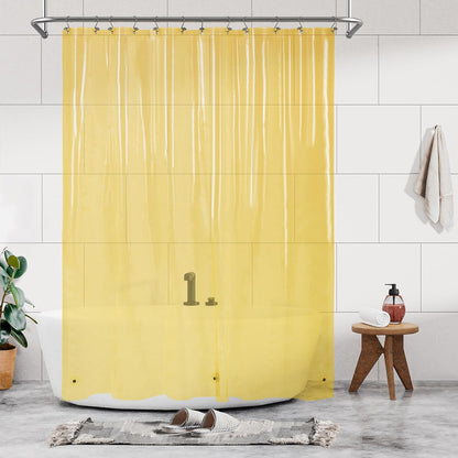 Barossa Design Wrap Around Waterproof PEVA Shower Liner for Bathroom