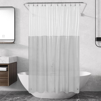 Barossa Design Wrap Around Waterproof PEVA Shower Liner for Bathroom