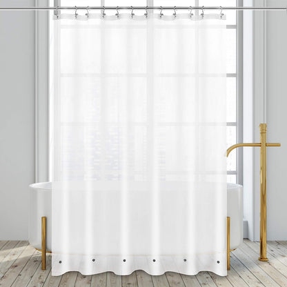 Barossa Design Wrap Around Waterproof PEVA Shower Liner for Bathroom