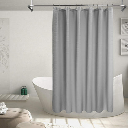 Barossa Design Soft & Hotel  Cotton Blend Shower Curtain Honeycomb Waffle Weave