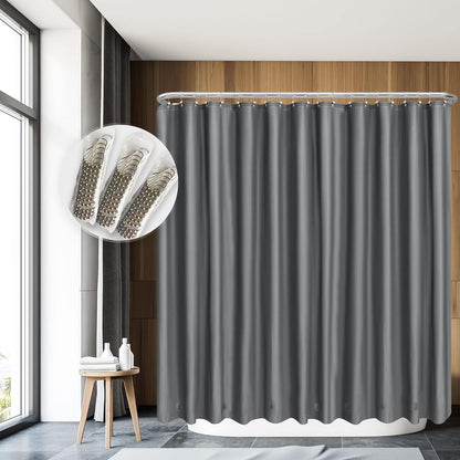 Barossa Design Wrap Around Waterproof PEVA Shower Liner for Bathroom